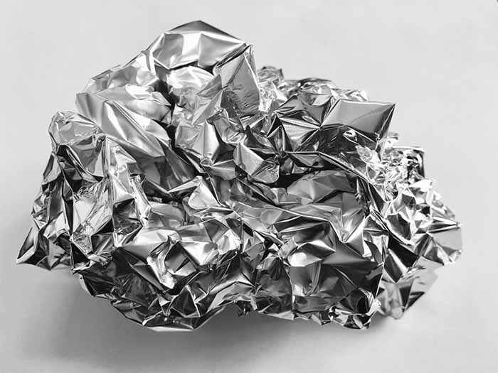 Waste aluminum foil