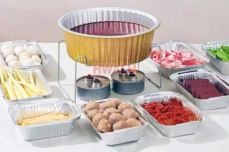 color coated aluminum foil container