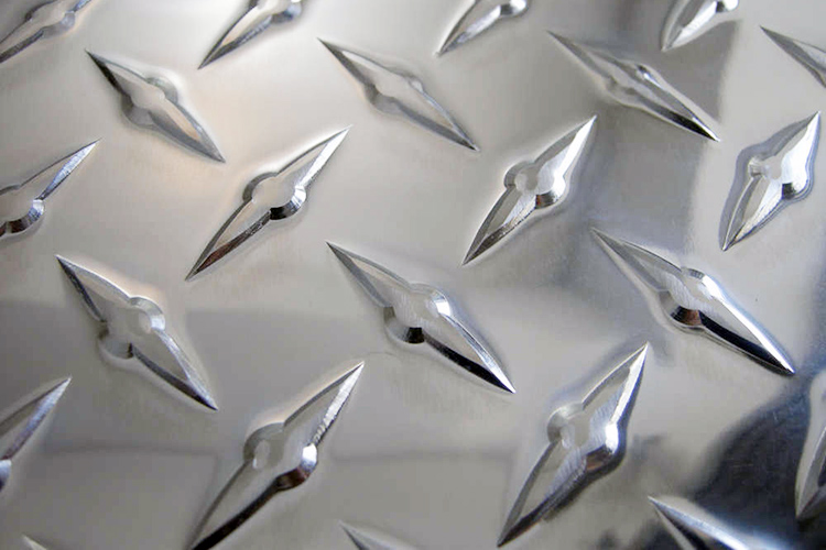 hoja de aluminio con relieve de diamante